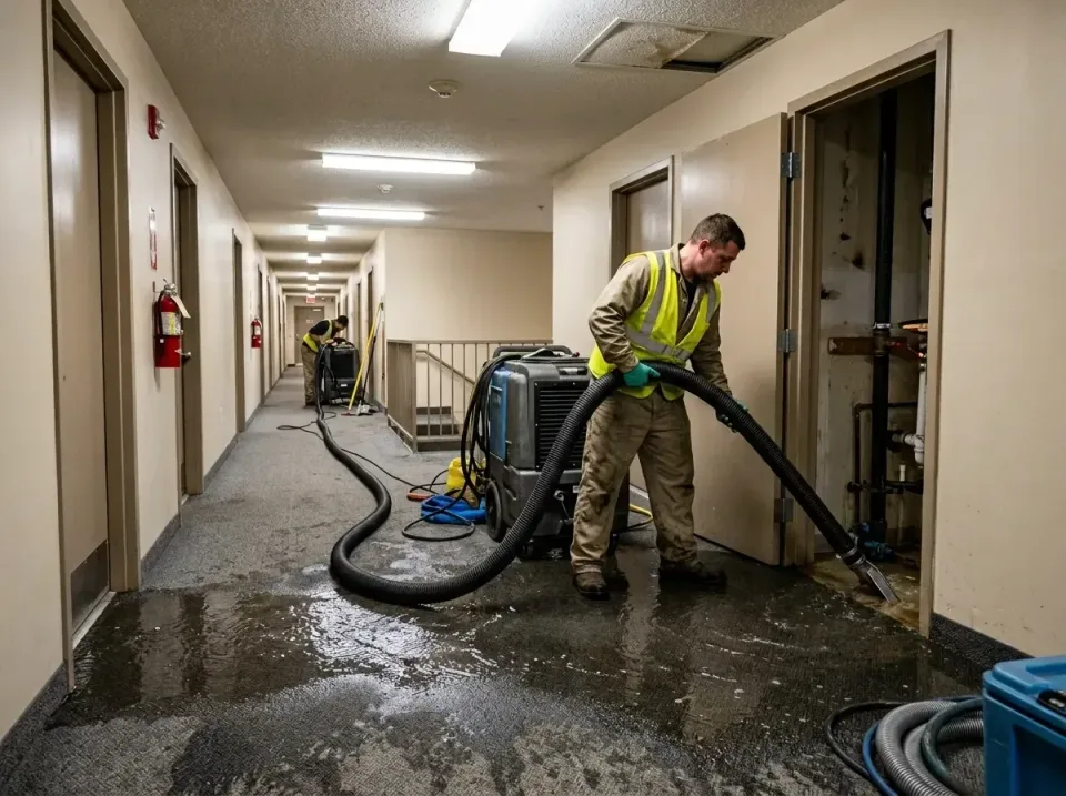 multi-unit-apartment-hallway-f-005 — frequently asked questions, Emergency Burst Pipe Water Extraction & Removal in Penn Est…